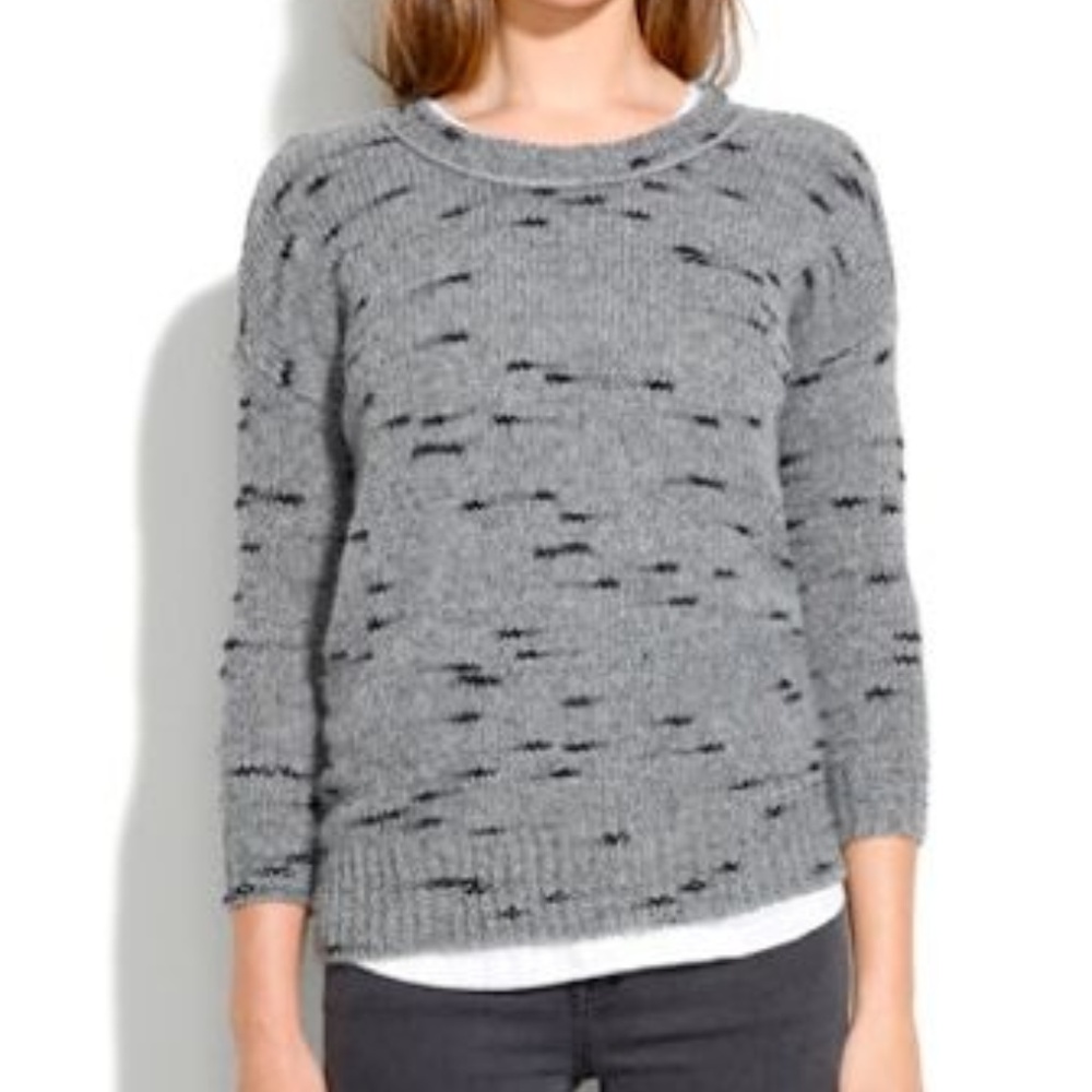 Madewell Dusklight Crewneck Sweater in Space Dye S